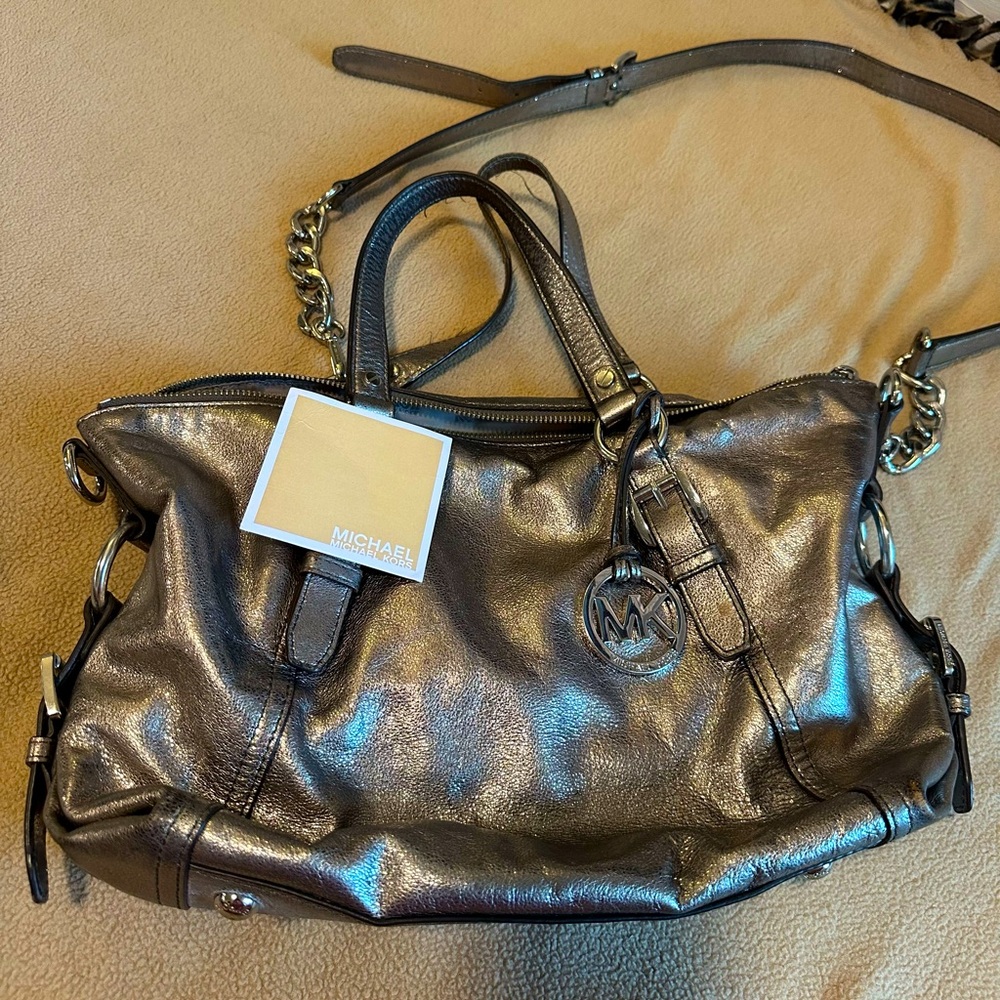 Silver Michael Kors Crossbody